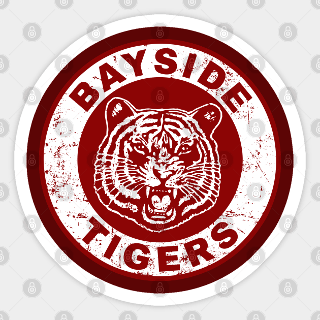 Bayside Tiger Sticker by Pikan The Wood Art